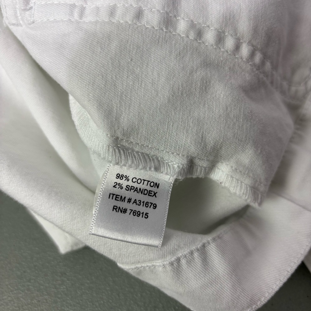 Appleseed's Medium Women Blazer Jacket Lightweight White Button Front Pockets - Picture 8 of 10